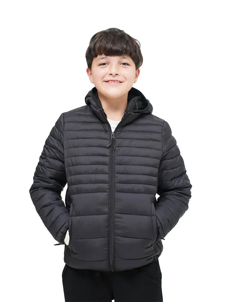 Doudoune légère à capuche garçon